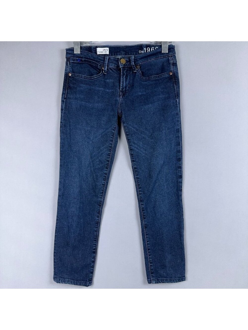 Gap 1969 Legging Jeans Women Size 28/6 Low Rise Blue Medium Wash Stretch